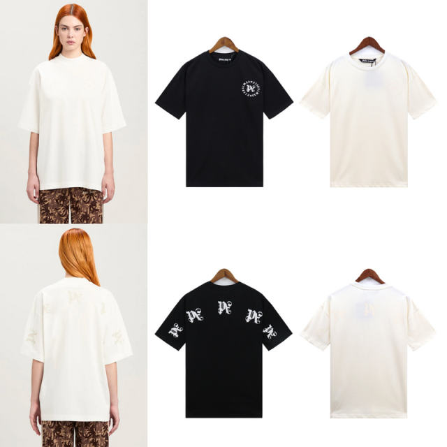 Palm Angels 24SS Special Fonts T-Shirt White Black