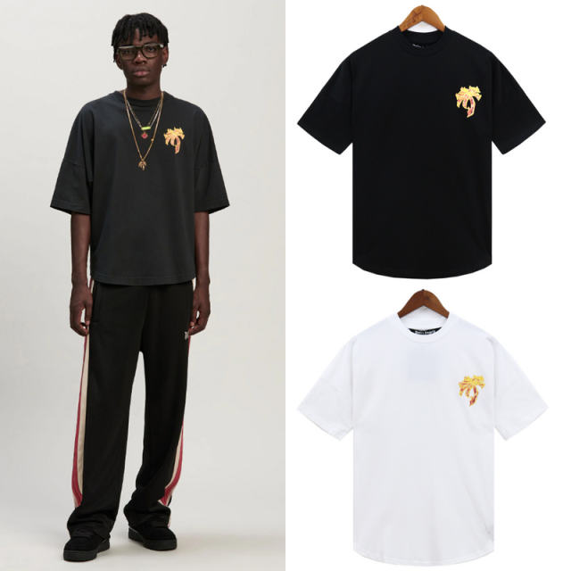 Palm Angels 24SS Palm Tree T-Shirt White Black