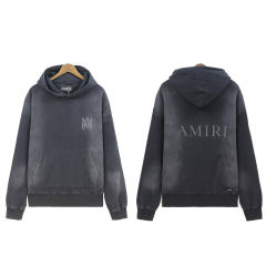 Disdressed Washed Hoodie Gray Black White