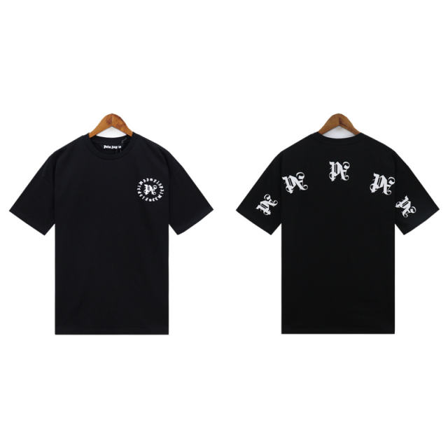 Palm Angels 24SS Special Fonts T-Shirt White Black