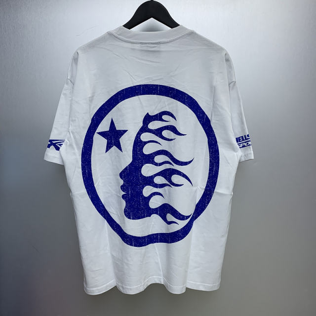 1:1 Hellstar Studios IF YOU DONT LIKE US BEAT US Tee T-Shirt White