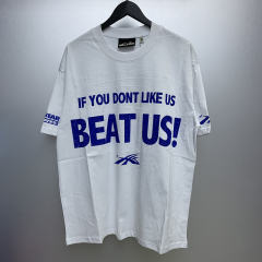 1:1 Hellstar Studios IF YOU DONT LIKE US BEAT US Tee T-Shirt White