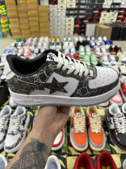Bapesta Bape Sta Black Leather Shoes