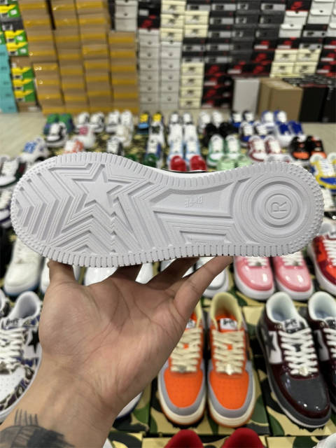 Bapesta Bape Sta Black WGM Patent Shoes
