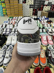 Bapesta Bape Sta Black Leather Shoes