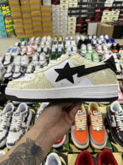 Bapesta Bape Sta Beige Leather Shoes