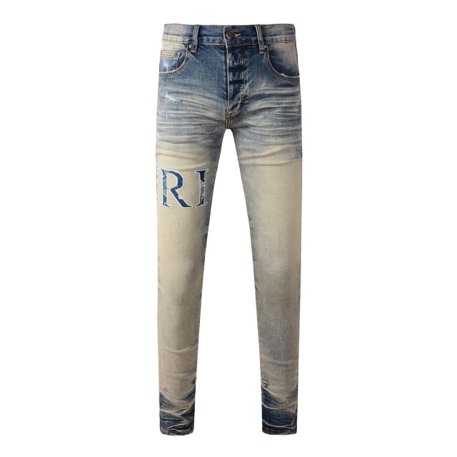 #8892 Bandana Logo Jeans Pants