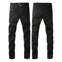 [Best Quality] #9108 AM Jeans Black