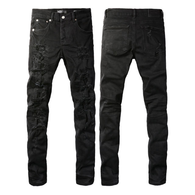 [Best Quality] #9108 AM Jeans Black