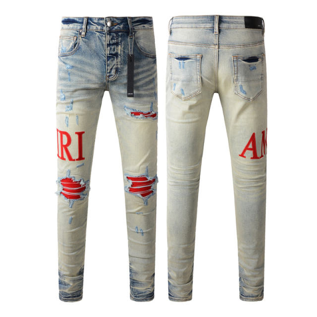 #8886 Indigo Denim Jeans Pants