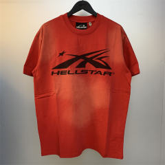 Hellstar Studios Classic Short Sleeve Tee Shirt Red