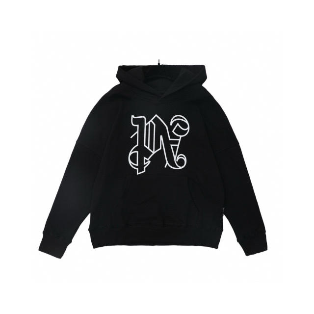 Palm Angels Gothic PA Hoodie Black