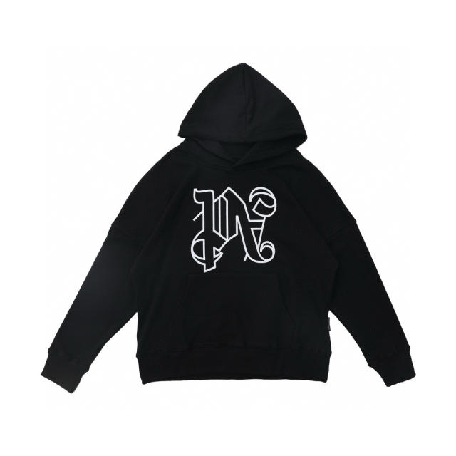 Palm Angels Gothic PA Hoodie Black