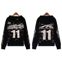Hellstar 11 Hoodie Beige Black