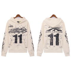 Hellstar 11 Hoodie Beige Black