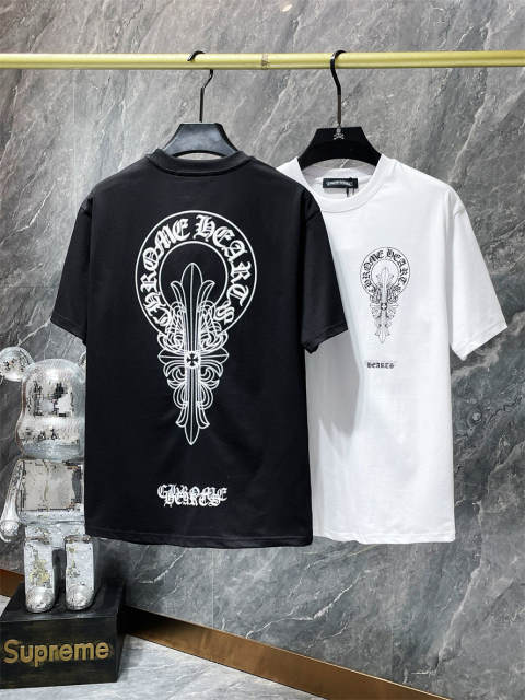 Chr0me Heart Metal Cross Tee T-Shirt Black White