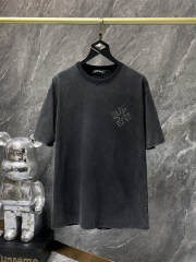 Chr0me Heart Rheinstone Horseshoe Cross Tee T-Shirt Black