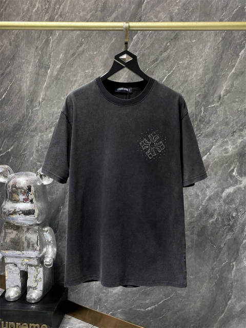 Chr0me Heart Rheinstone Horseshoe Cross Tee T-Shirt Black