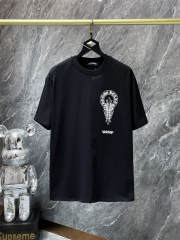 Chr0me Heart Metal Cross Tee T-Shirt Black White