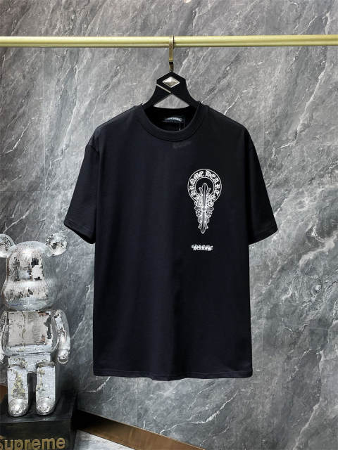 Chr0me Heart Metal Cross Tee T-Shirt Black White