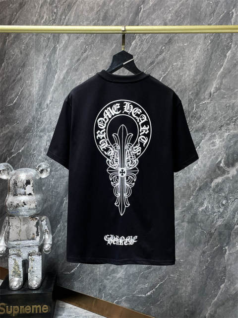 Chr0me Heart Metal Cross Tee T-Shirt Black White