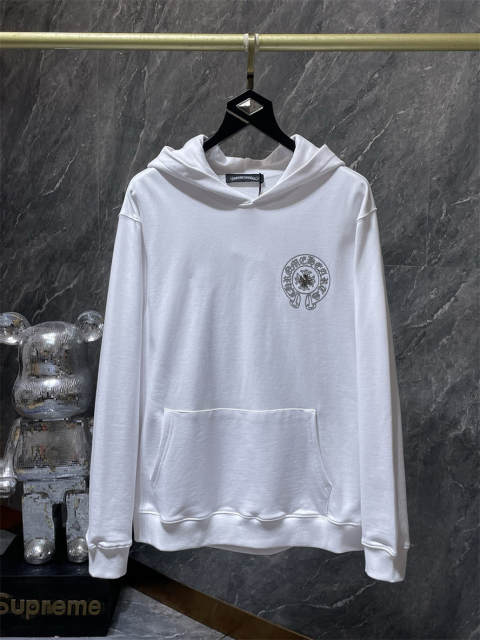 Chr0me Hearts CH Rubber Crosses Hoodie Black White
