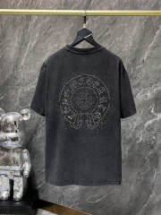 Chr0me Heart Rheinstone Horseshoe Cross Tee T-Shirt Black