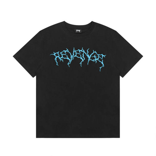 Revenge x Lil Durk color painting tee black white