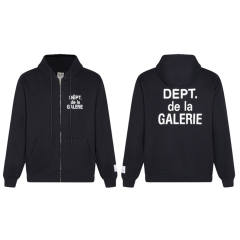 Gallery Dept Basic Clean Fits DEPT DE LA GALERIE Hoodie Black Gray