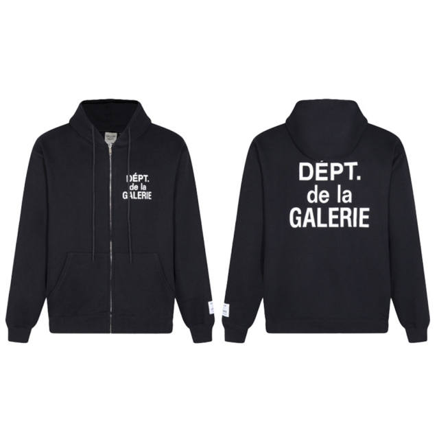 Gallery Dept Basic Clean Fits DEPT DE LA GALERIE Hoodie Black Gray