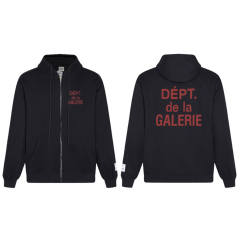 Gallery Dept Basic Clean Fits DEPT DE LA GALERIE Hoodie Black Gray