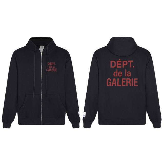 Gallery Dept Basic Clean Fits DEPT DE LA GALERIE Hoodie Black Gray