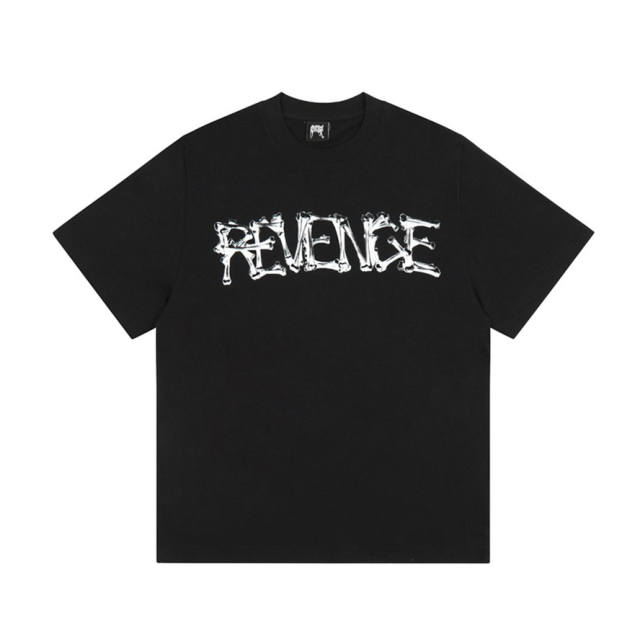 Revenge x Lil Durk color painting tee black white