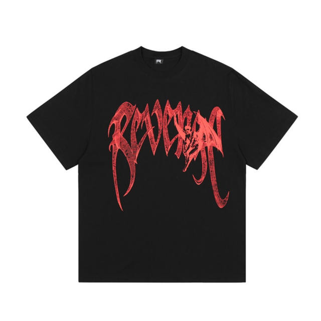 Revenge T-Shirt tee black orange