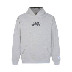 Gallery Dept Classic Clean Fits Reversible Logo Hoodie Black Gray Beige