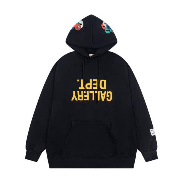 Gallery Dept Reversible Logo Hoodie Black