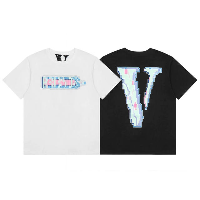 Vlone Mosaic T-Shirt Black White