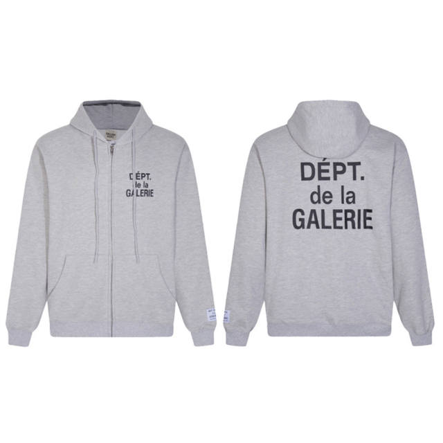 Gallery Dept Basic Clean Fits DEPT DE LA GALERIE Hoodie Black Gray