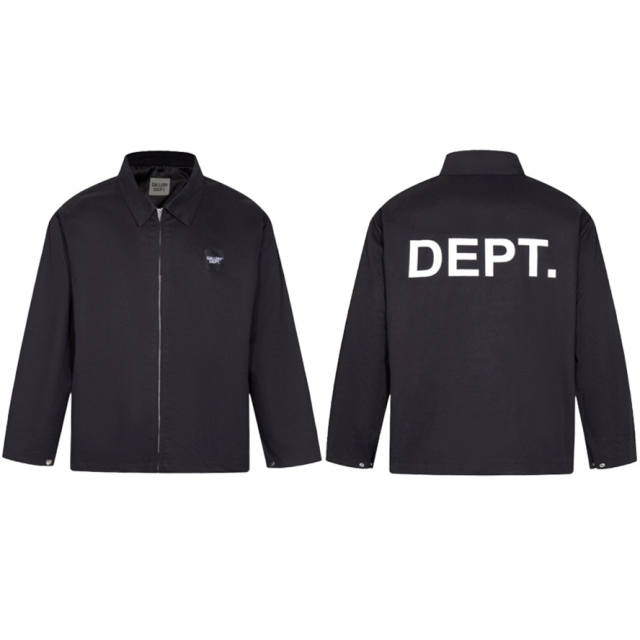 Gallery Dept coach jacket black khaki