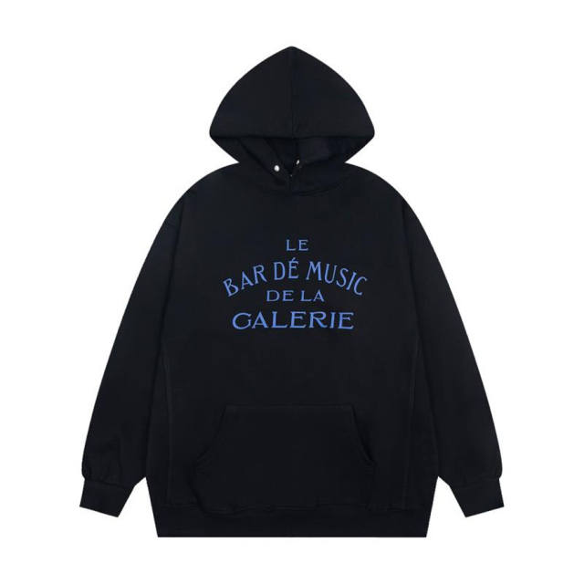 Gallery Dept Bar de Music Hoodie Black Gray