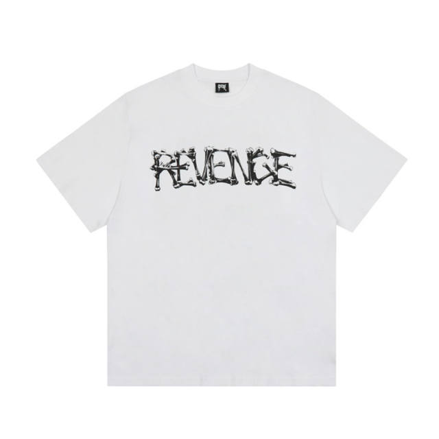 Revenge x Lil Durk color painting tee black white