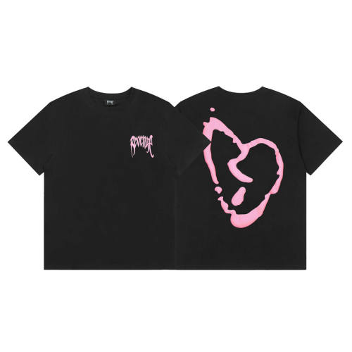 Revenge T-Shirt Foaming Print T-Shirt Tee black