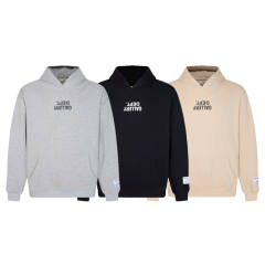 Gallery Dept Classic Clean Fits Reversible Logo Hoodie Black Gray Beige