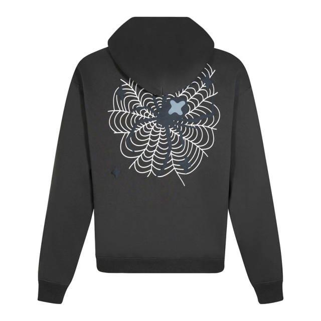 Broken Planet Spider Web Zipped Hoodie