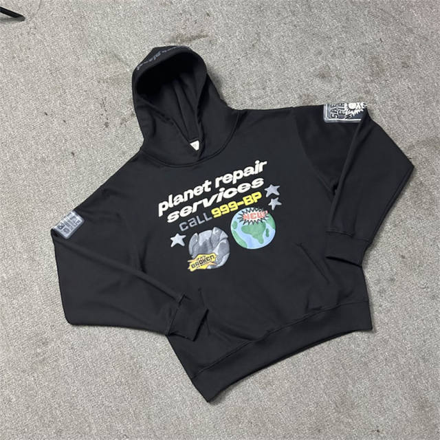 Broken Planet Planet Hoodie Gray