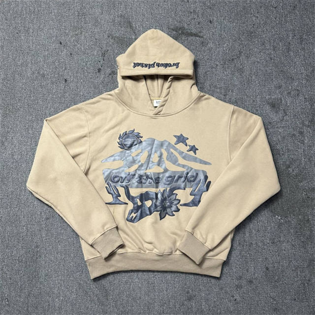 Broken Planet Hoodie Khaki