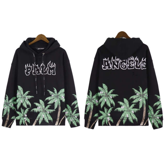 Palm Angels PA Palm Tree Hoodie Black