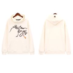 Palm Angels Smoke PA Hoodie Beige