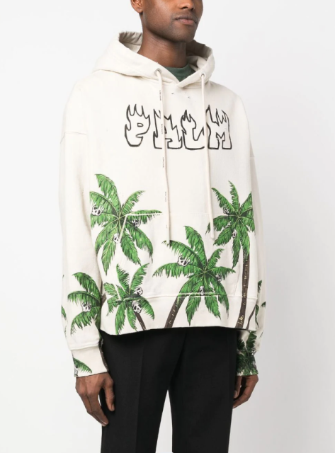 Palm Angels PA Palm Tree Hoodie Black