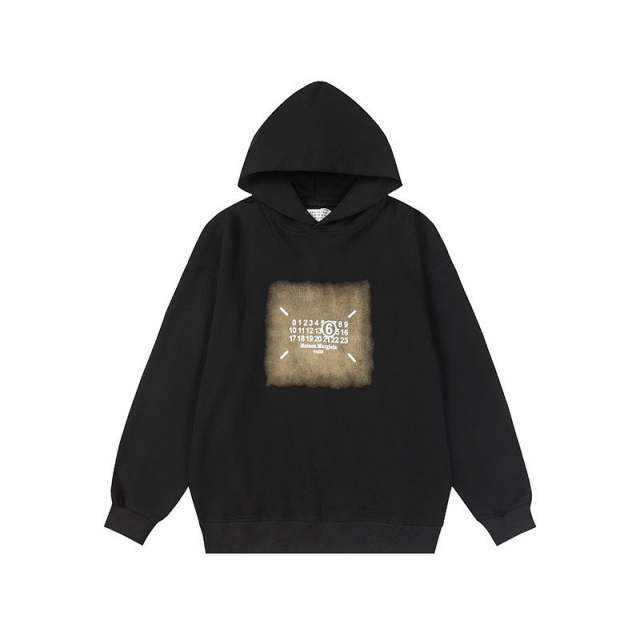 Maison Margiela MM6 Classic Hoodie Black White